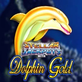 Official Jackpots logo: Dolphin Gold with Stellar Jackpots by Lightning Box Game at Spinit Casino