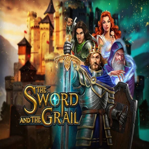 The Sword and the Grail slot logo by Play'n GO at Spinit Casino